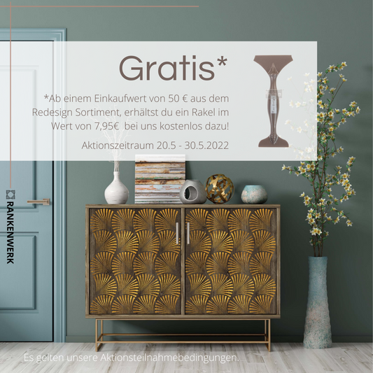 2022 Mai Aktion: Gratis Rakel von Redesign with Prima