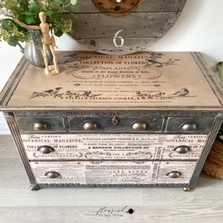 Decoupage Papier | Redesign - Floral Text