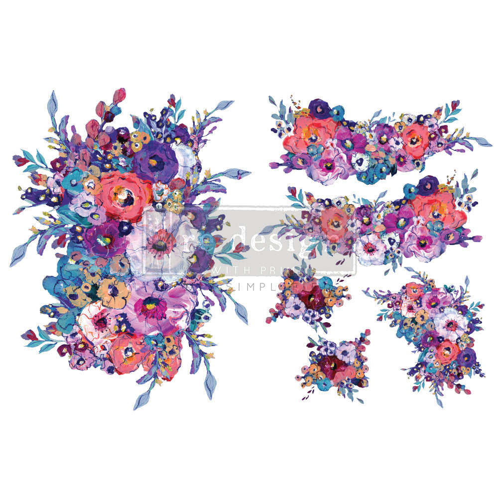 Transferfolien H2O | Redesign Transfer - Luminous Blooms