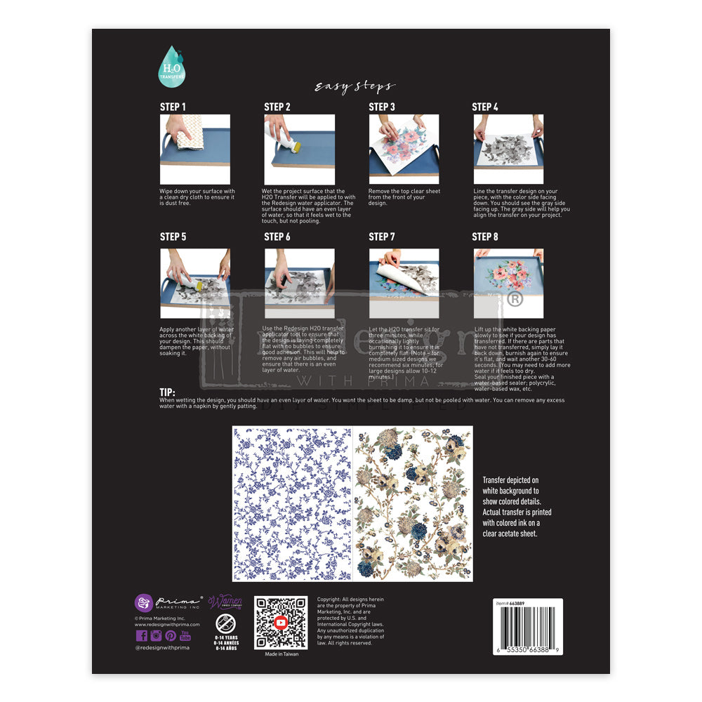 Transferfolien H2O | Redesign Transfer - Wild Garden