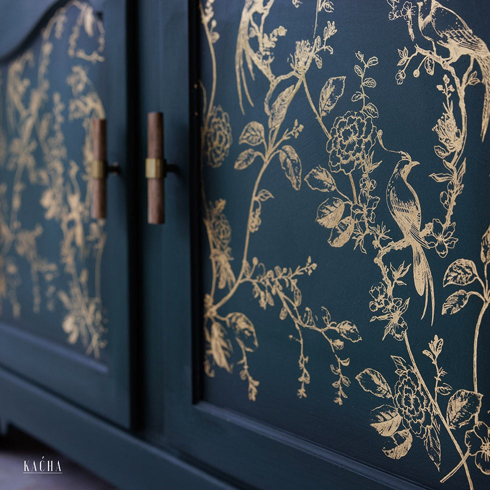 Transferfolien | Redesign Transfer - A Bird Song - Goldfoil Kacha