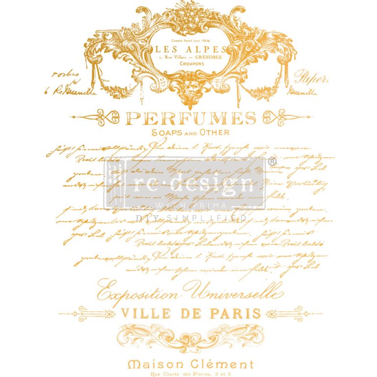 Transferfolien | Redesign Transfer - Perfume Notes - Goldfoil Kacha