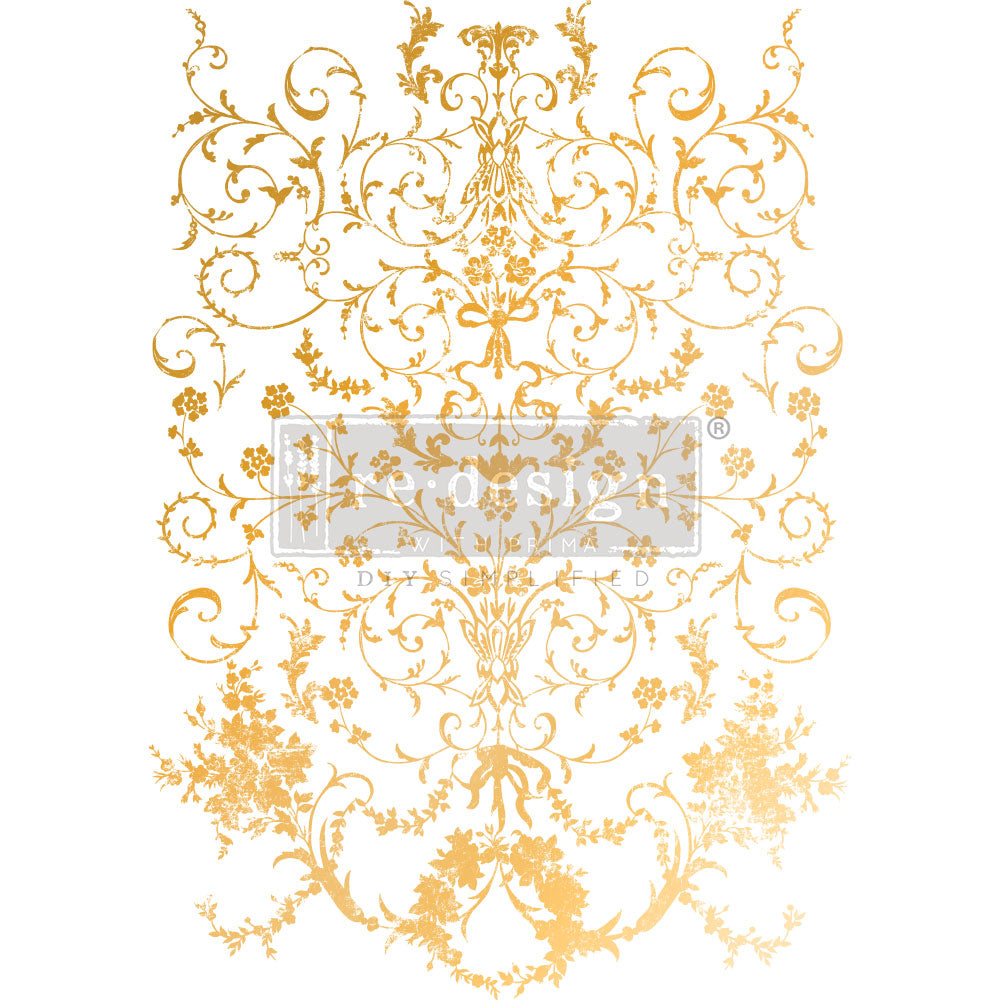 Transferfolien | Redesign Transfer - Manor Swirls - Goldfoil Kacha