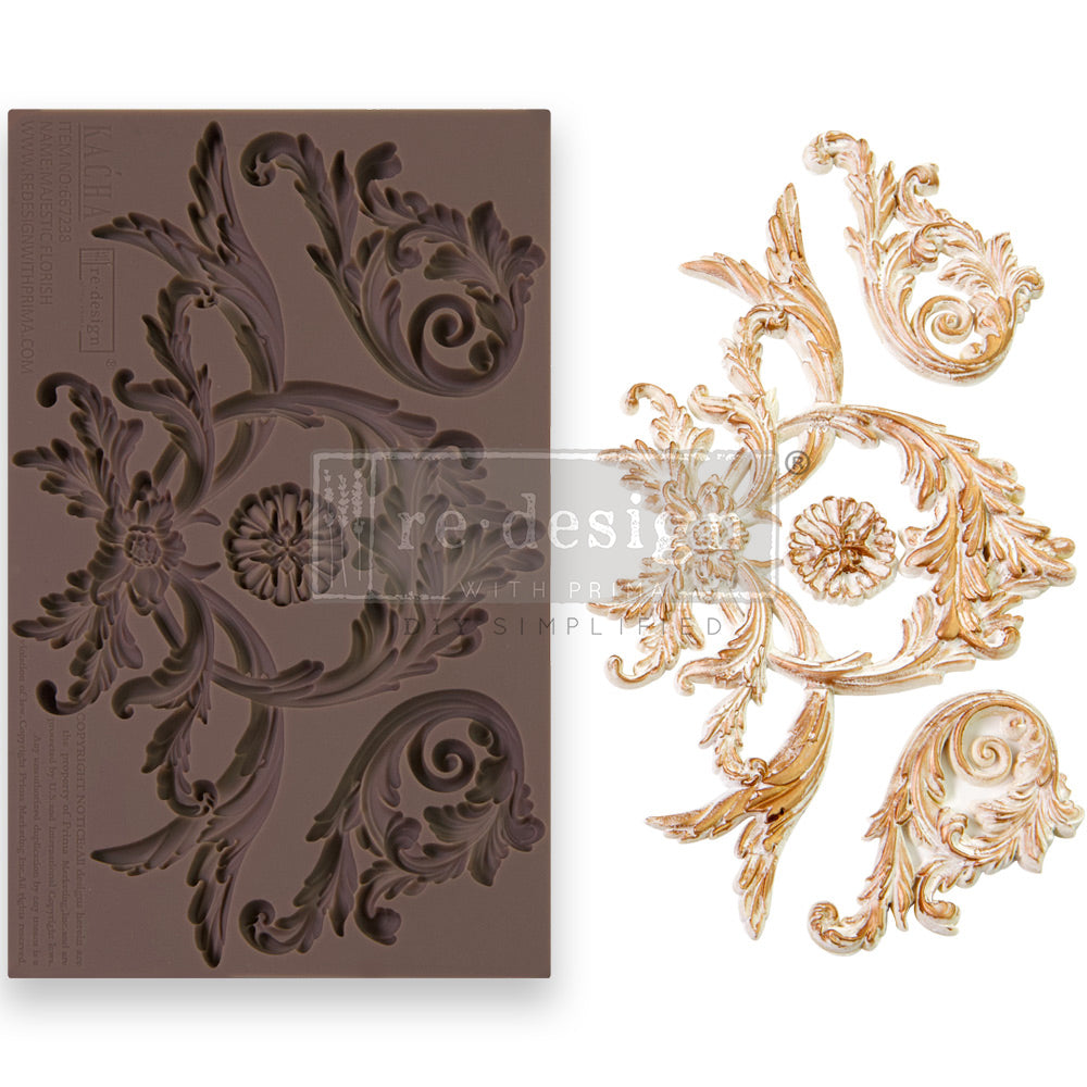 Silikonformen | Redesign - Decor Mould - Majestic Flourish - Kacha