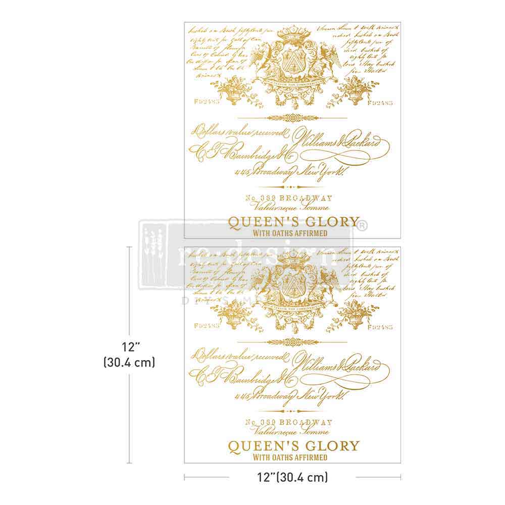 Transferfolien | Redesign Transfer - Queen's Glory