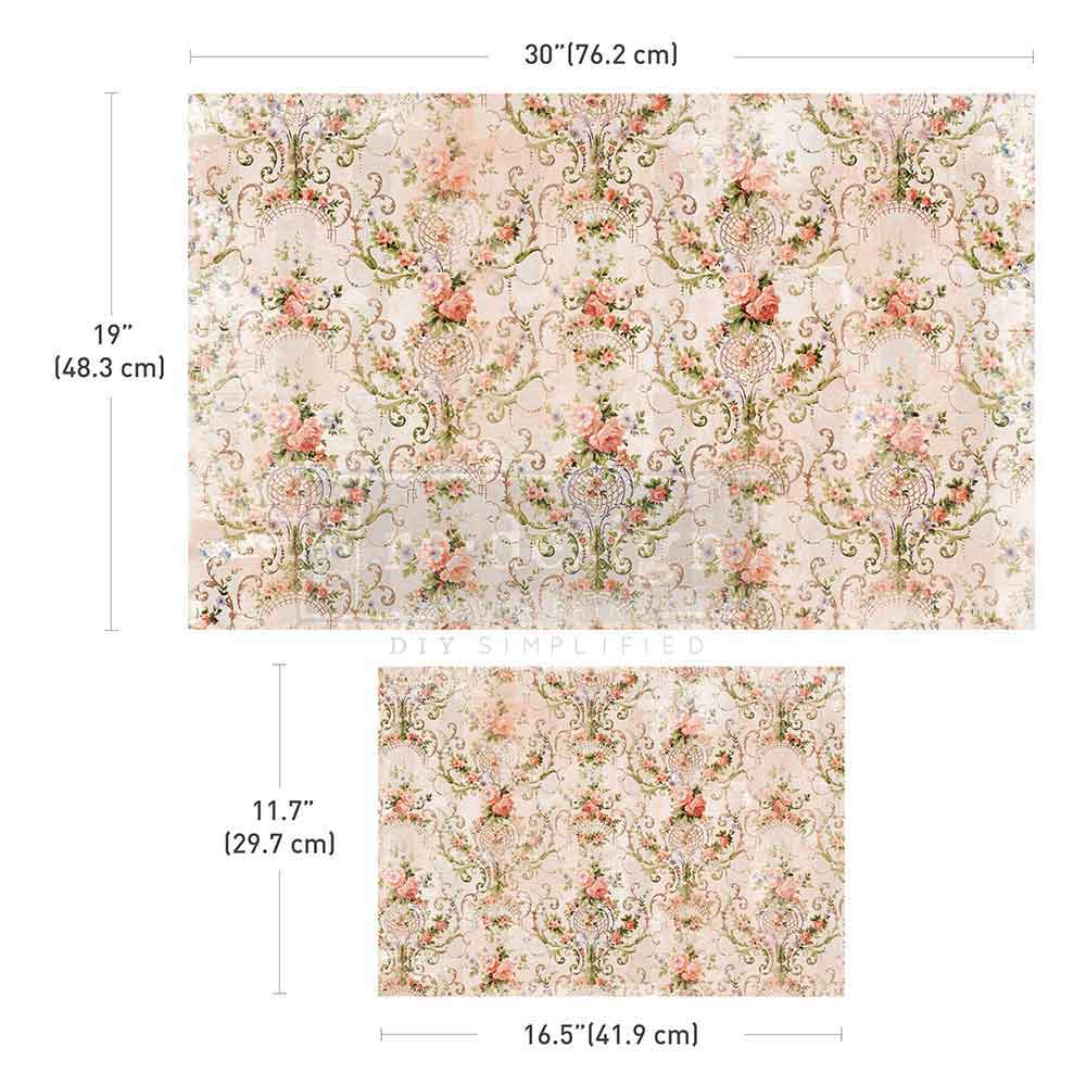Decoupage Papier | Redesign 2er Set - Blushing Bloom