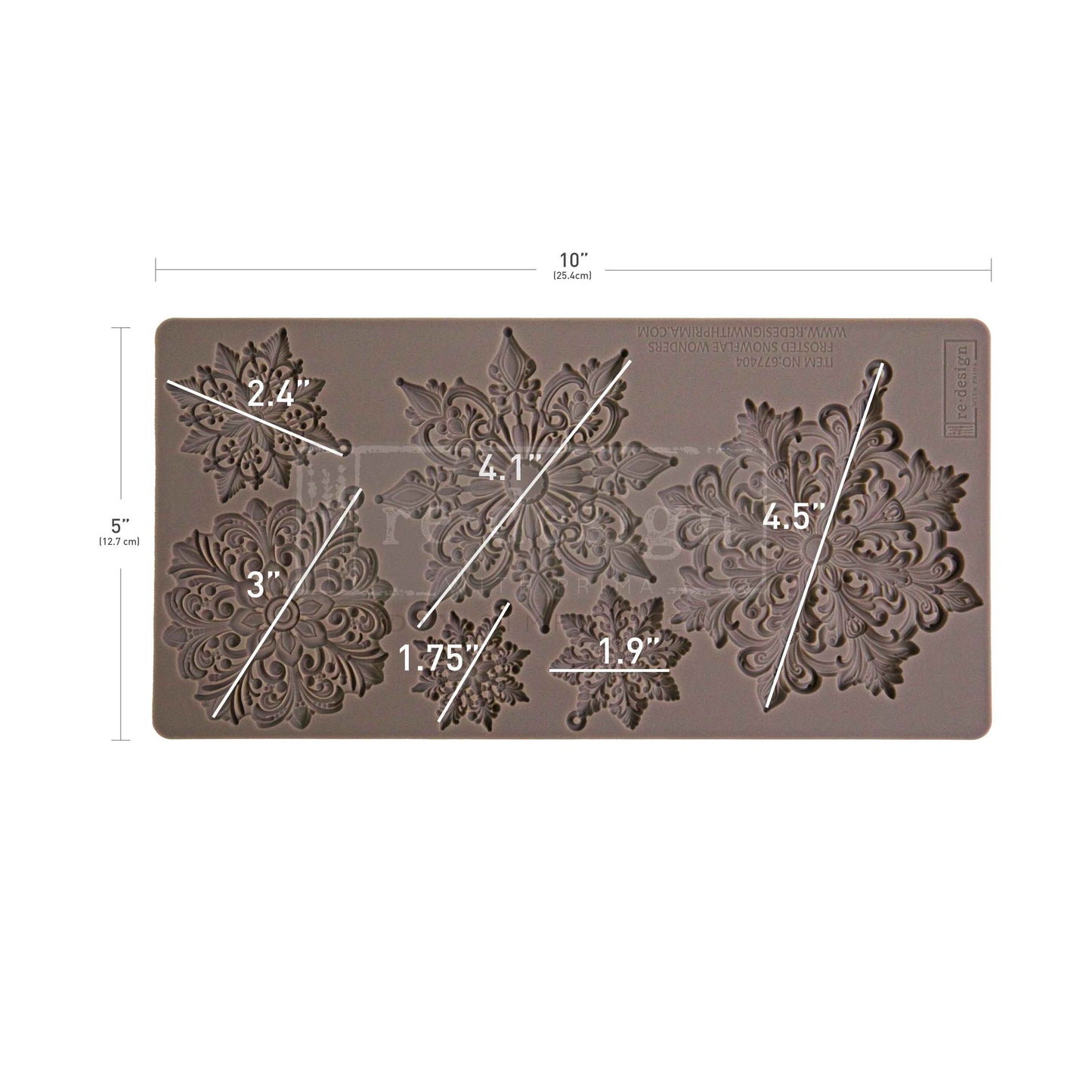 Silikonformen | Redesign - Decor Mould - Frosted Snowflake Wonders