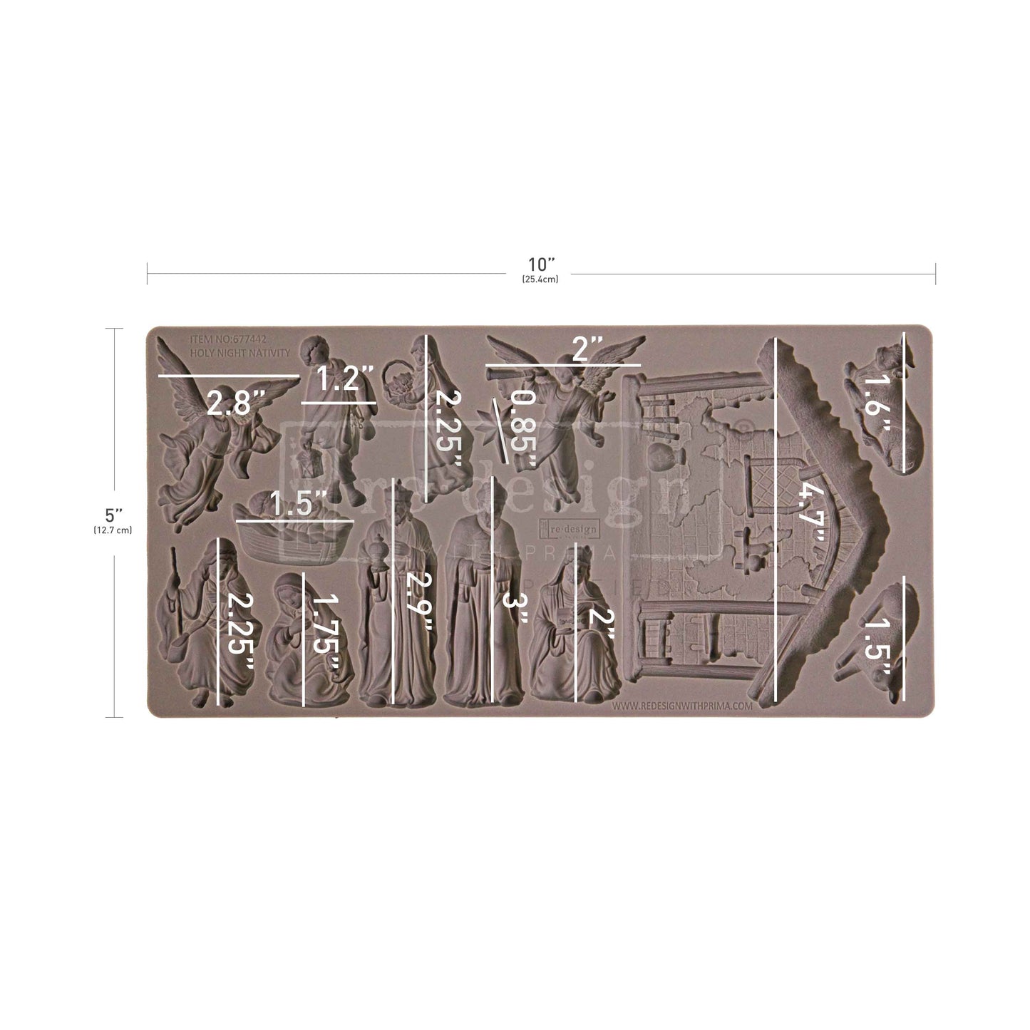 Silikonformen | Redesign - Decor Mould - Holy Night Nativity