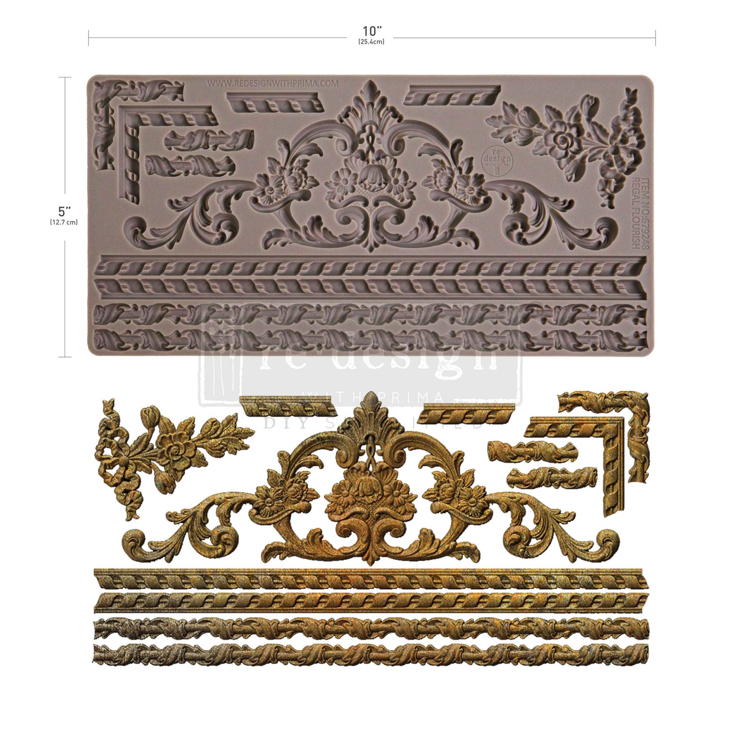 Silikonformen | Redesign - Decor Mould - Regal Flourish