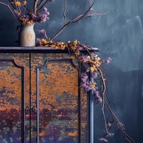 Decoupage Papier | Redesign - Rustic Blue Rust - DIN A1