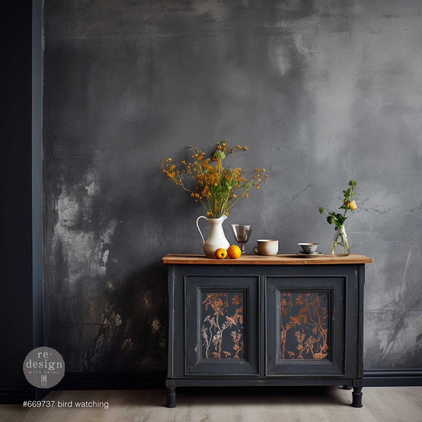 Transferfolien | Redesign Transfer - Bird Watching - Kupfer Goldfoil Kacha