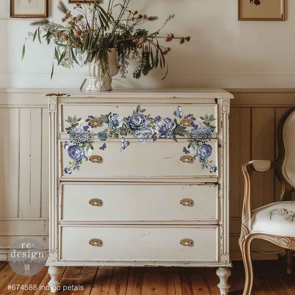 Transferfolien | Redesign Transfer - Indigo Petals