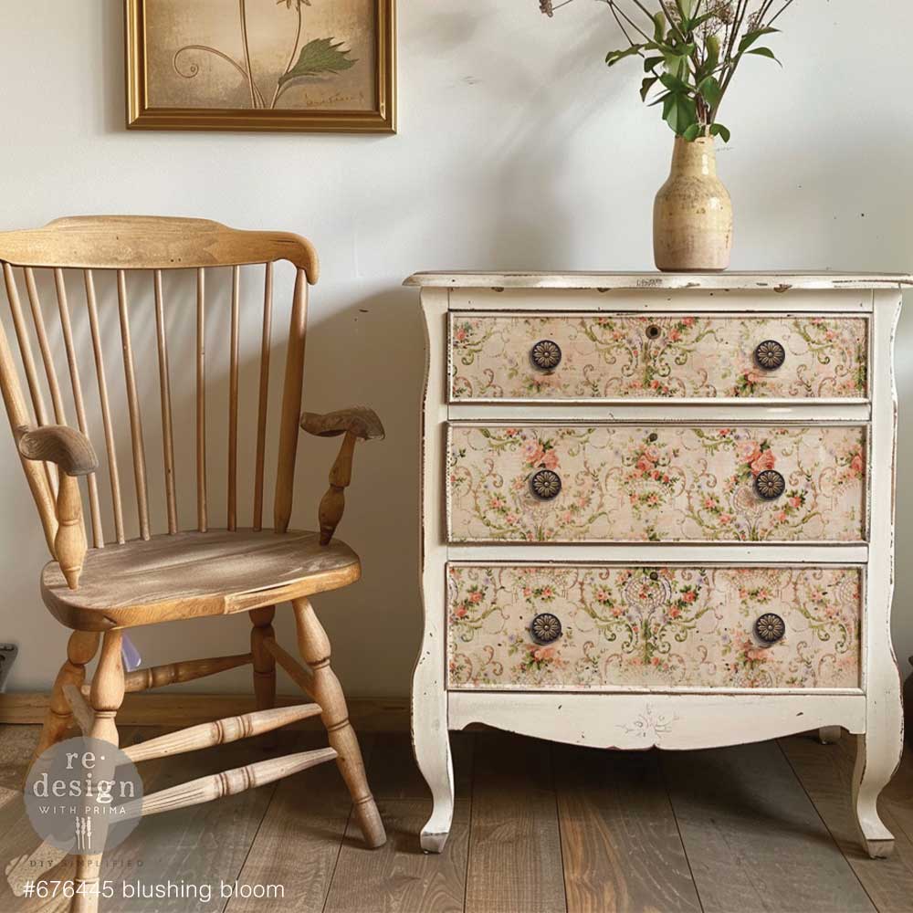 Decoupage Papier | Redesign 2er Set - Blushing Bloom