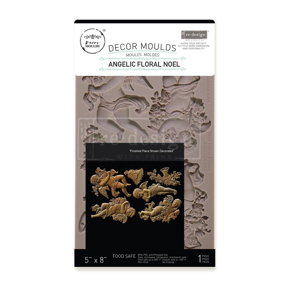 Silikonformen | Redesign - Decor Mould - Angelic Floral Noel