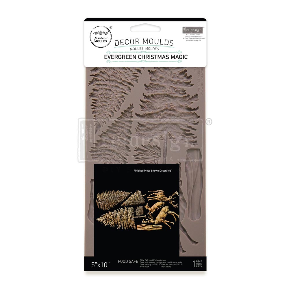 Silikonformen | Redesign - Decor Mould - Evergreen Christmas Magic