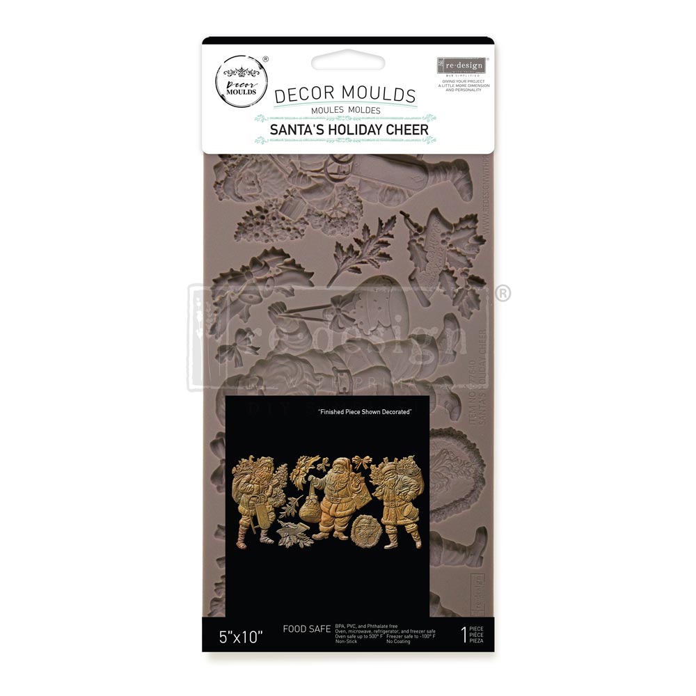 Silikonformen | Redesign - Decor Mould - Santa's Holiday Cheer