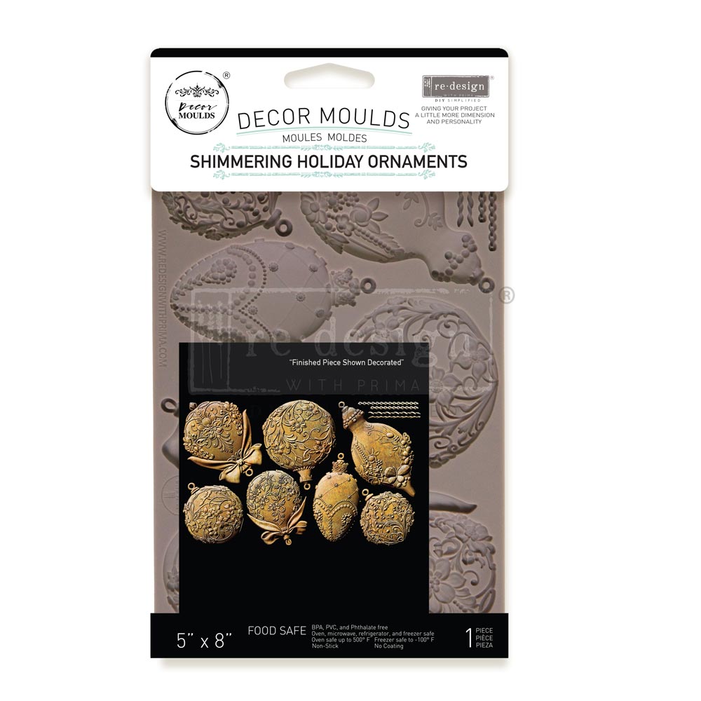 Silikonformen | Redesign - Decor Mould - Shimmering Holiday Ornaments
