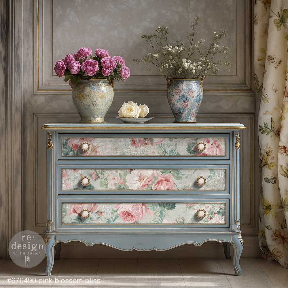 Decoupage Papier | Redesign 2er Set - Pink Blossom Bliss