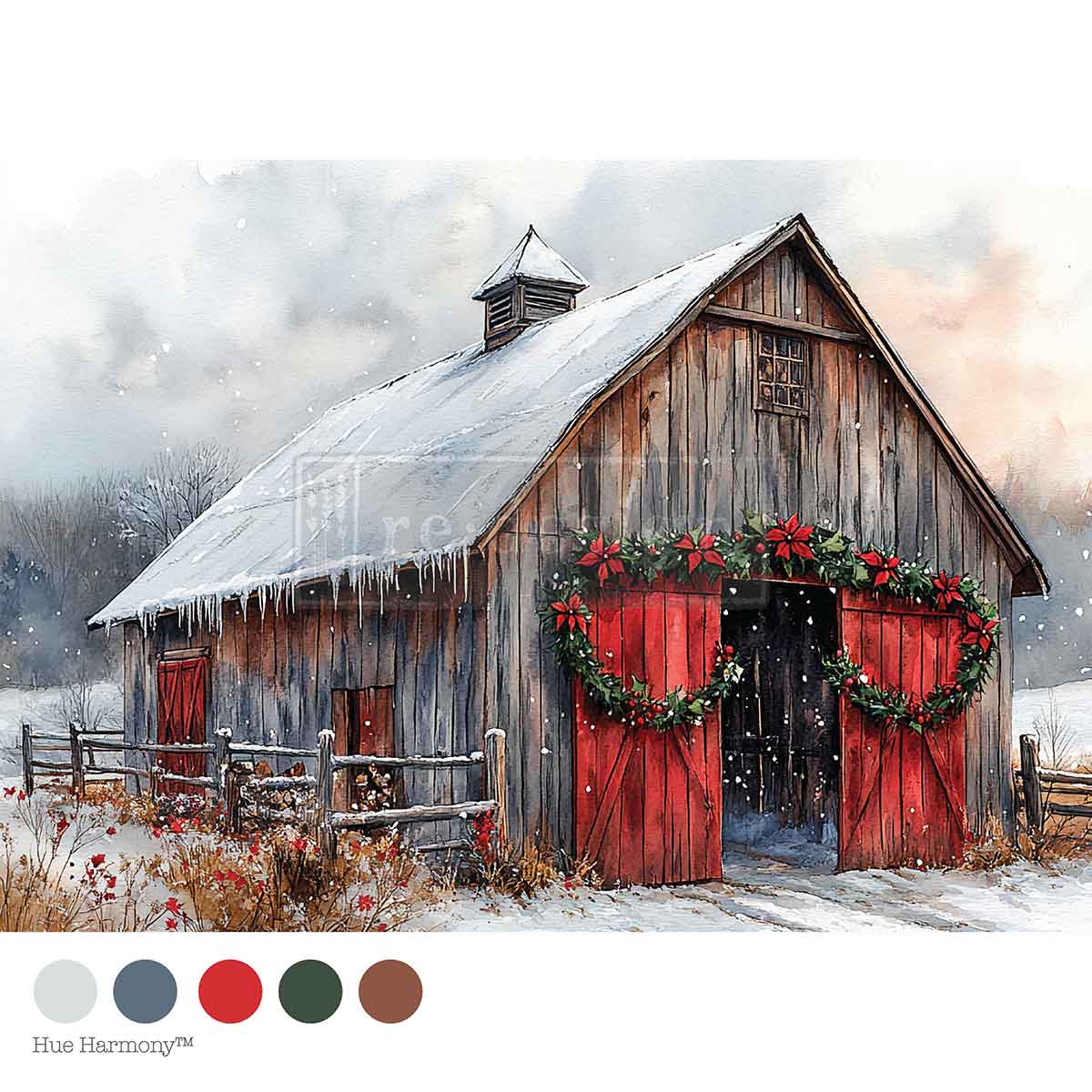 Decoupage Papier | Redesign - Cranberry Cabin - DIN A4