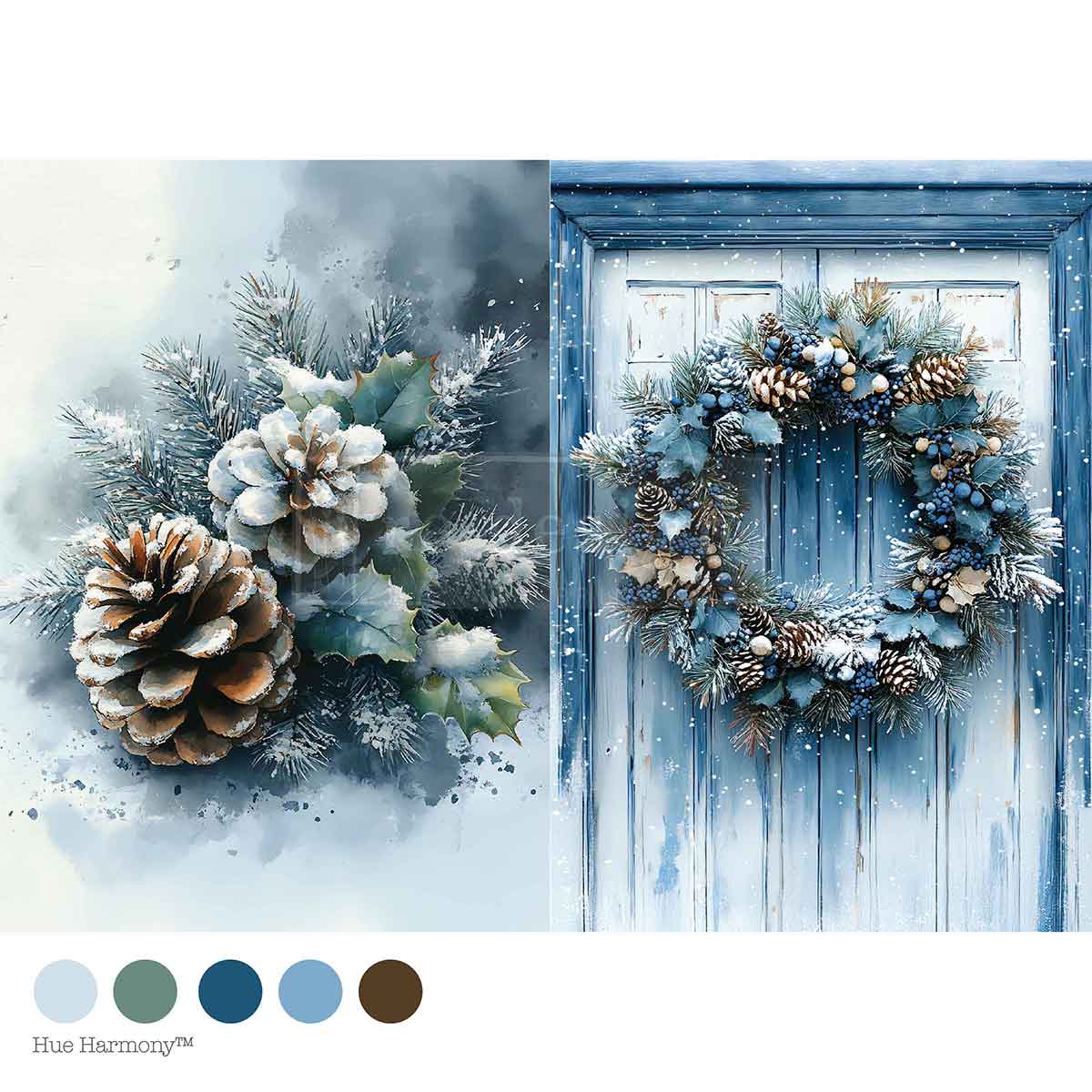 Decoupage Papier | Redesign - Wreath Of Whispers - DIN A4
