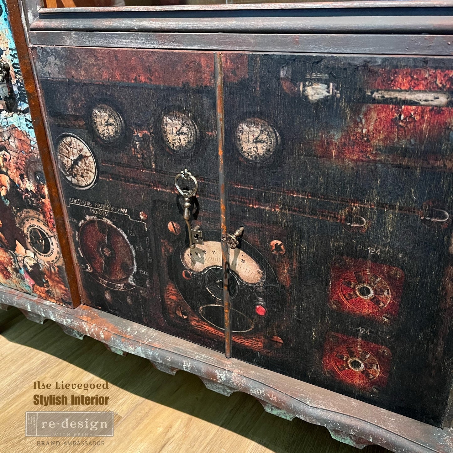 Decoupage Papier | Redesign - Aged Machinery Elegance - DIN A1