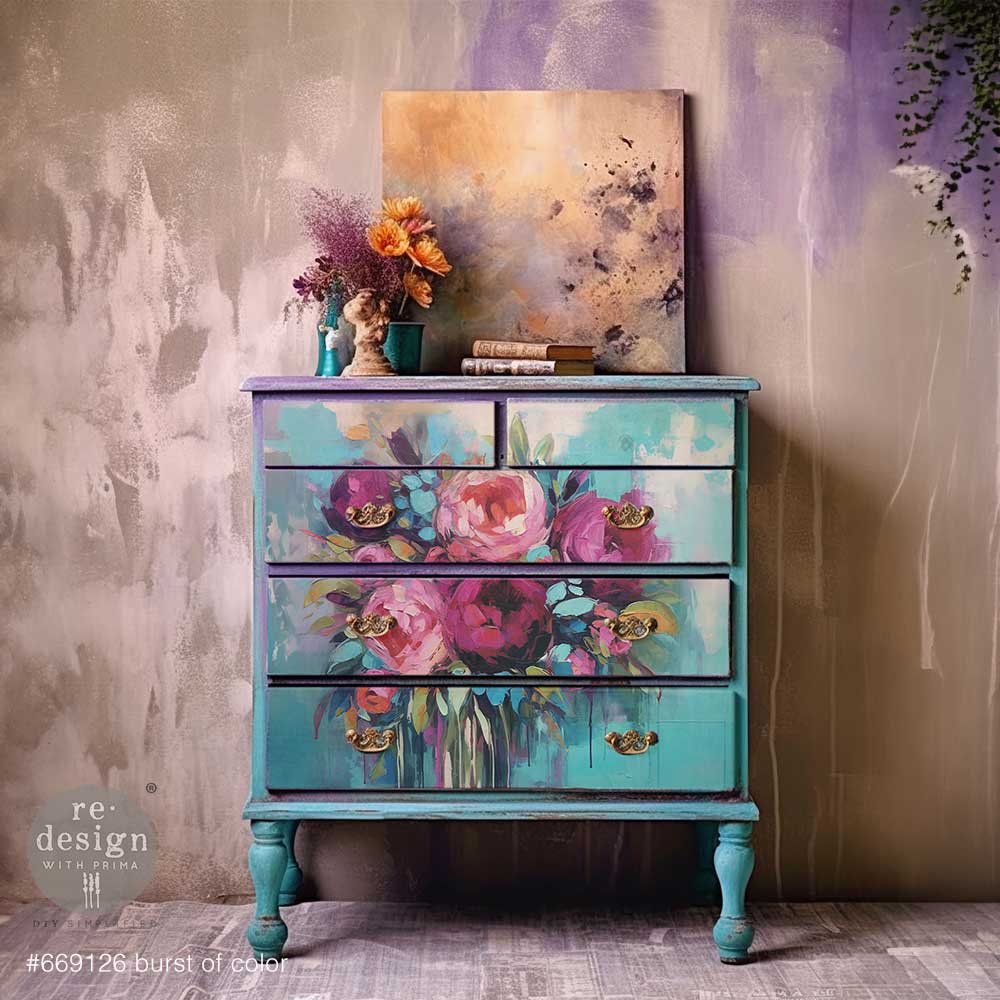 Decoupage Papier | Redesign - Burst Of Color - DIN A1