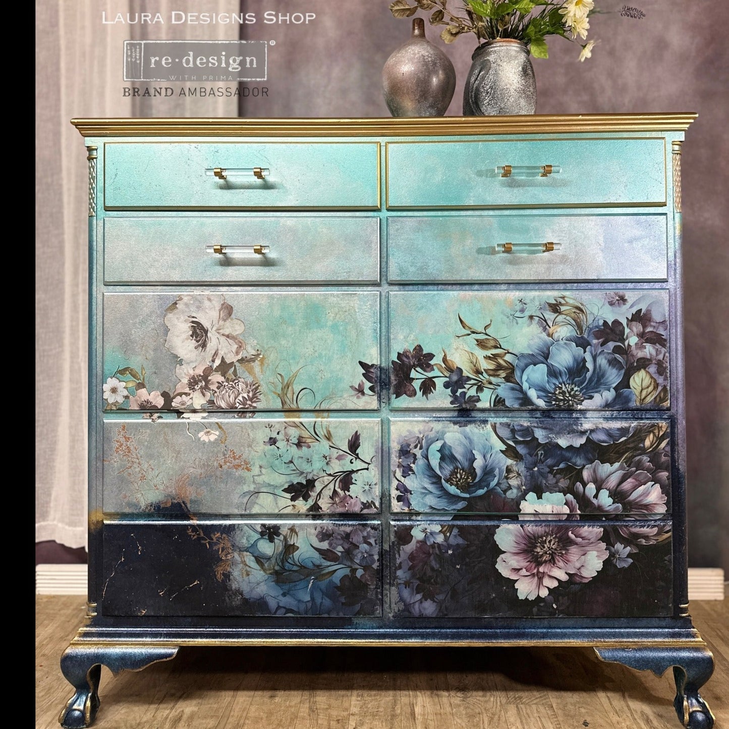 Decoupage Papier | Redesign - Serene Shadows - DIN A1