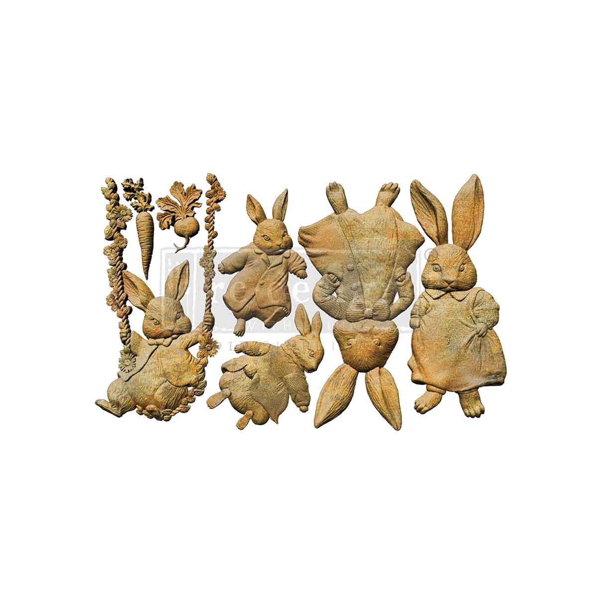 Silikonformen | Redesign - Decor Mould - Bunny Trail Tales