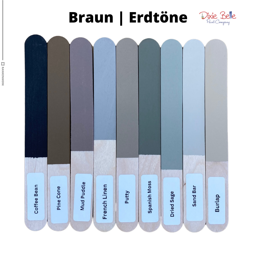 Dixie Belle Kreidefarbe - Farbproben Originalfarben