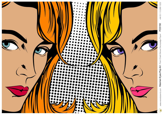 Decoupage Papier | Posh Chalk - Mesmer-Eyes Pop Art