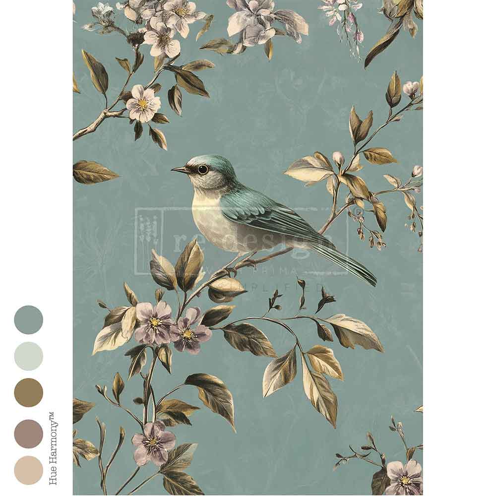 Decoupage Papier | Redesign - Blue Song - DIN A1