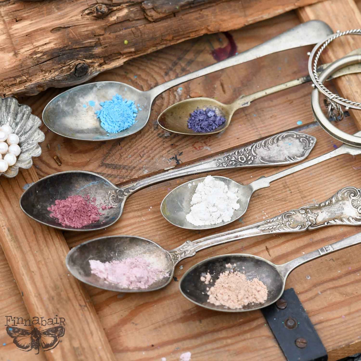 Pigmente | Finnabair - Mica Powder Set - Pearls and Crystals