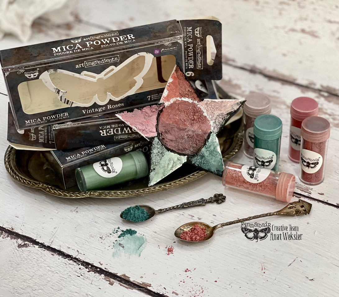 Pigmente | Finnabair - Mica Powder Set - Vintage Roses