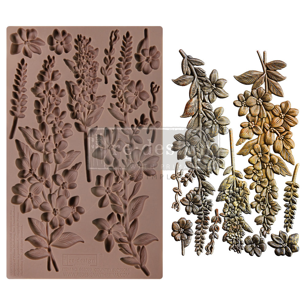 Silikonformen | Redesign - Decor Mould - Country Blossom