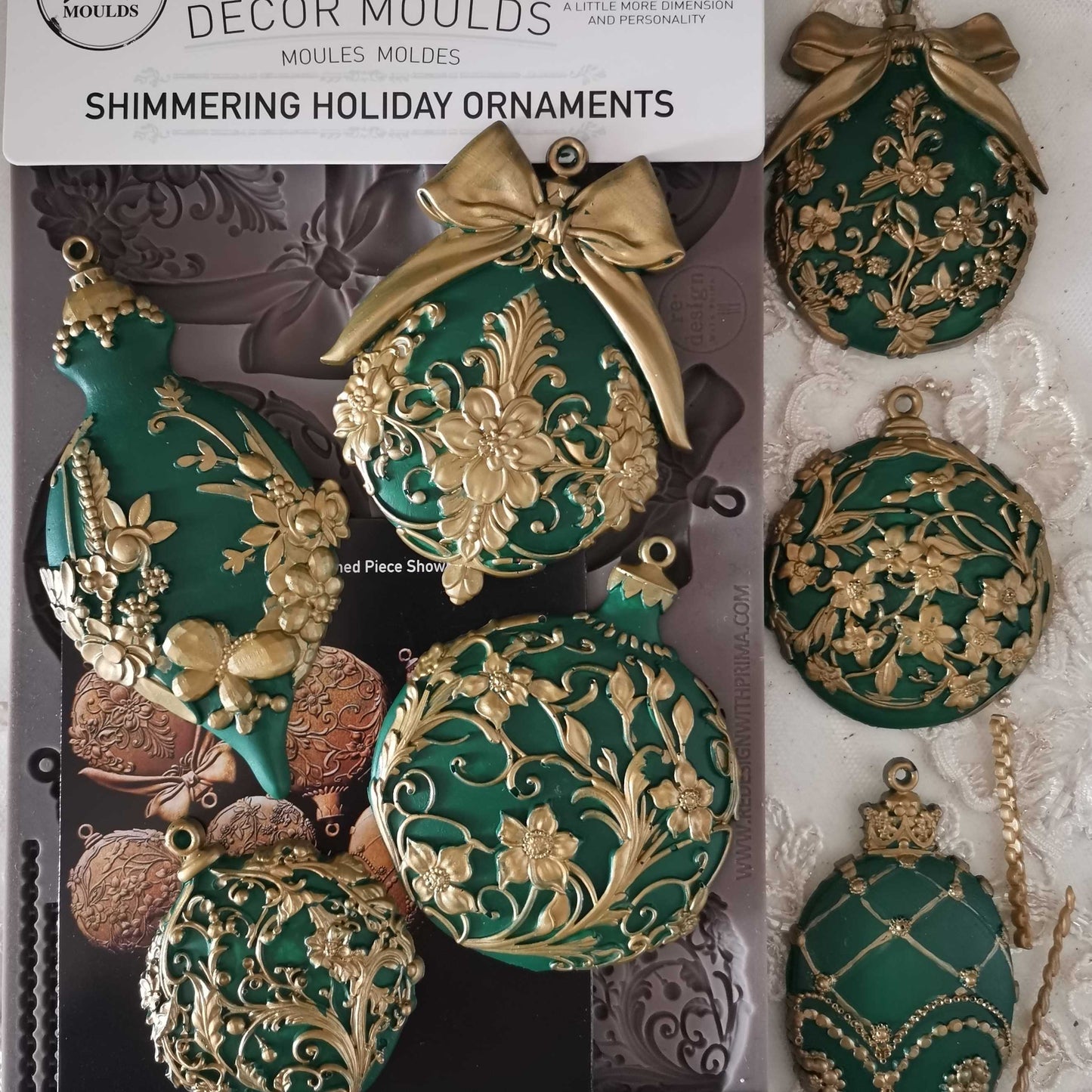 Silikonformen | Redesign - Decor Mould - Shimmering Holiday Ornaments