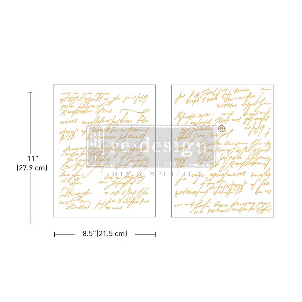 Transferfolien | Redesign Transfer - Shimmering Script - Kacha