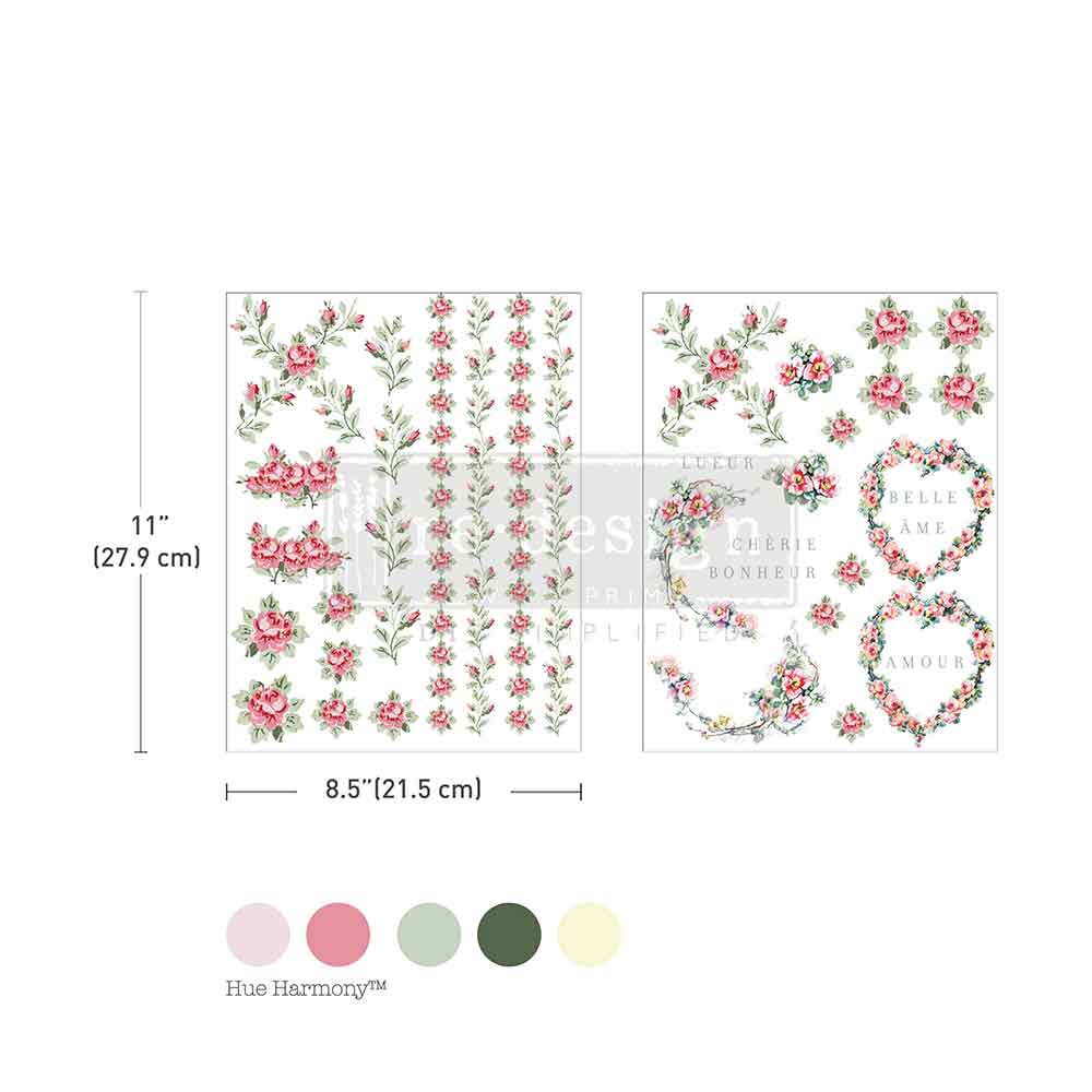 Transferfolien H2O | Redesign Transfer - Nostalgic Blooms