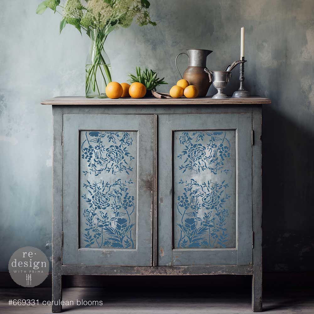 Schablonen | Redesign Stencil - Cerulean Blooms