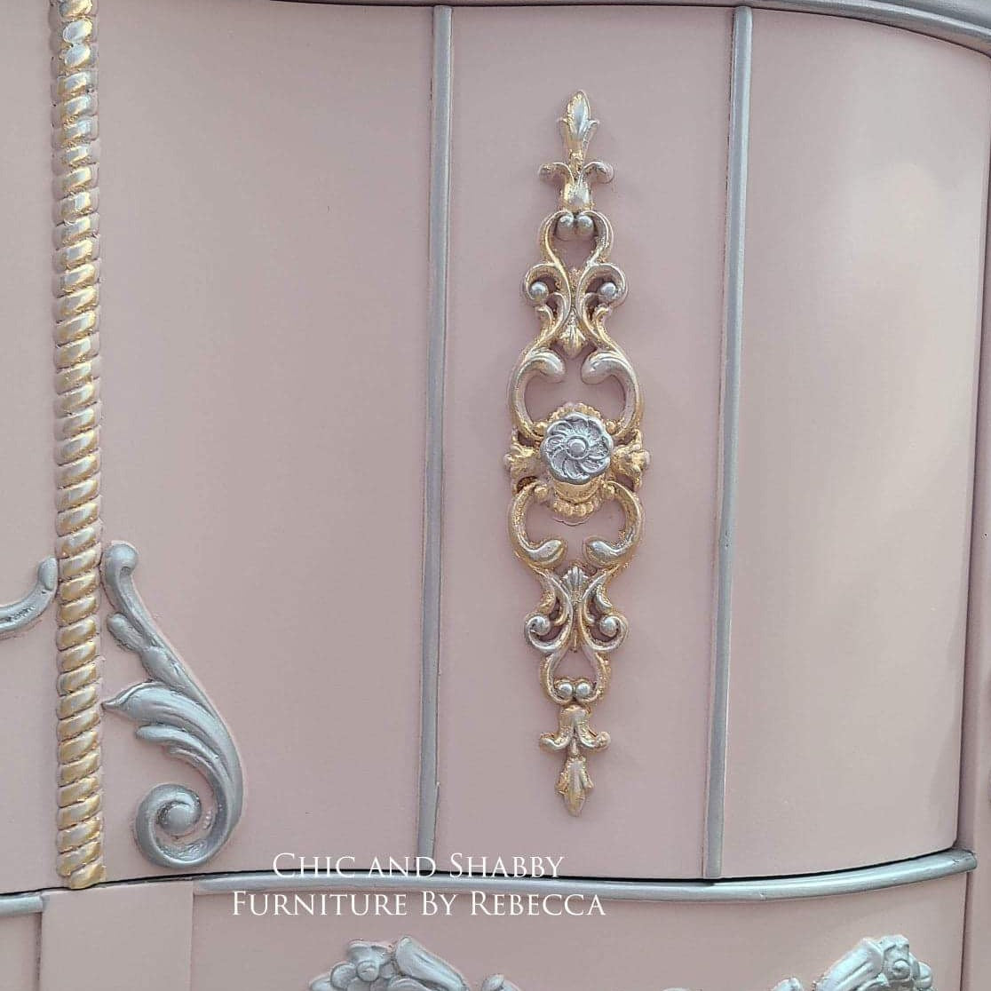 RANKENWERK | Längliche Dekore | WoodUbend Pediment WUB1374 Beispiel