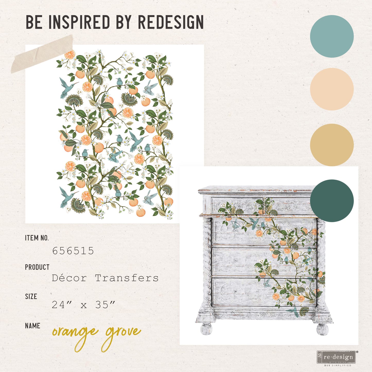 Transferfolien | Redesign Transfer - Orange Grove