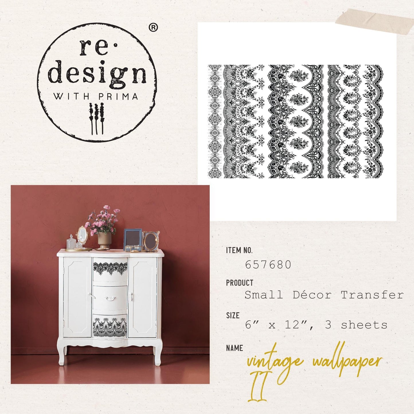 Transferfolien | Redesign Transfer - Vintage Wallpaper II