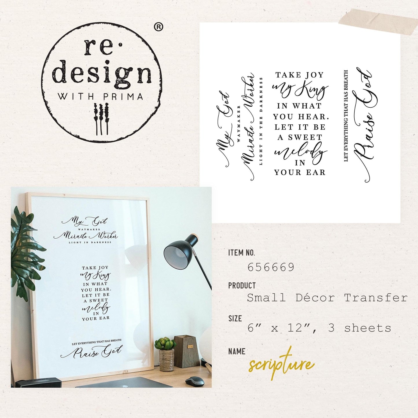 Transferfolien | Redesign Transfer - Scripture