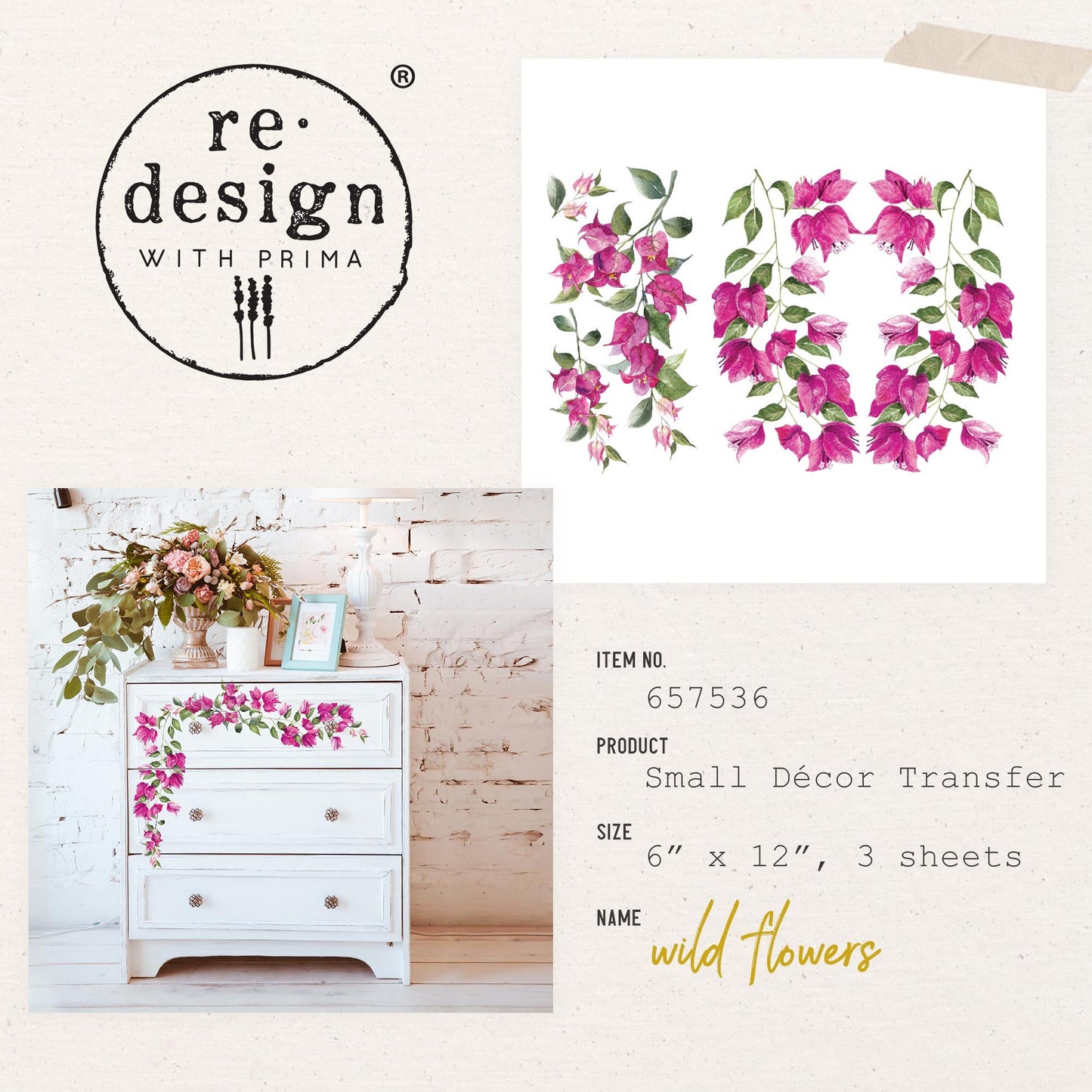 Transferfolien | Redesign Transfer - Wild Flowers