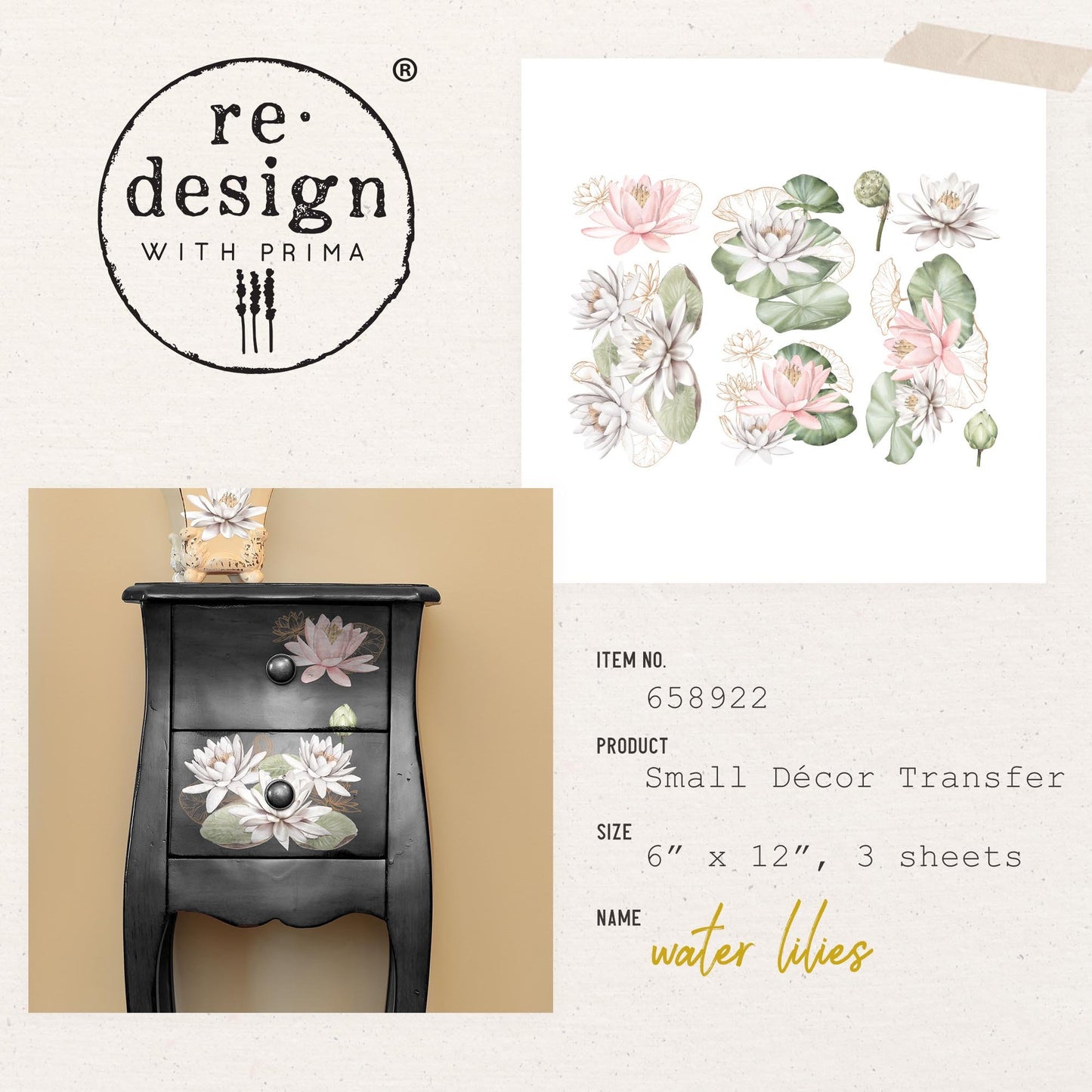 Transferfolien | Redesign Transfer - Water Lilies