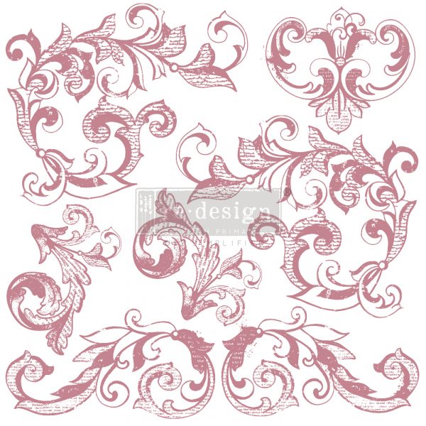 RANKENWERK | redesign | Stempel Redesign Decor Clear - Cling Stamps - Elegant Scrolls