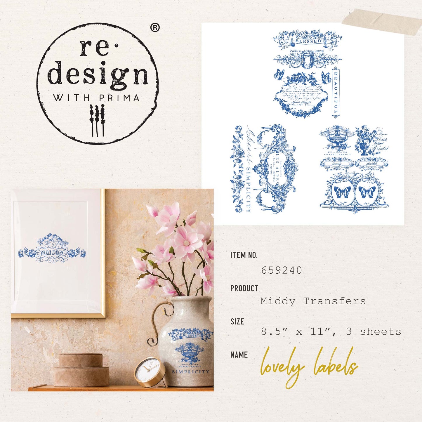 Transferfolien | Redesign Transfer - Lovely Labels
