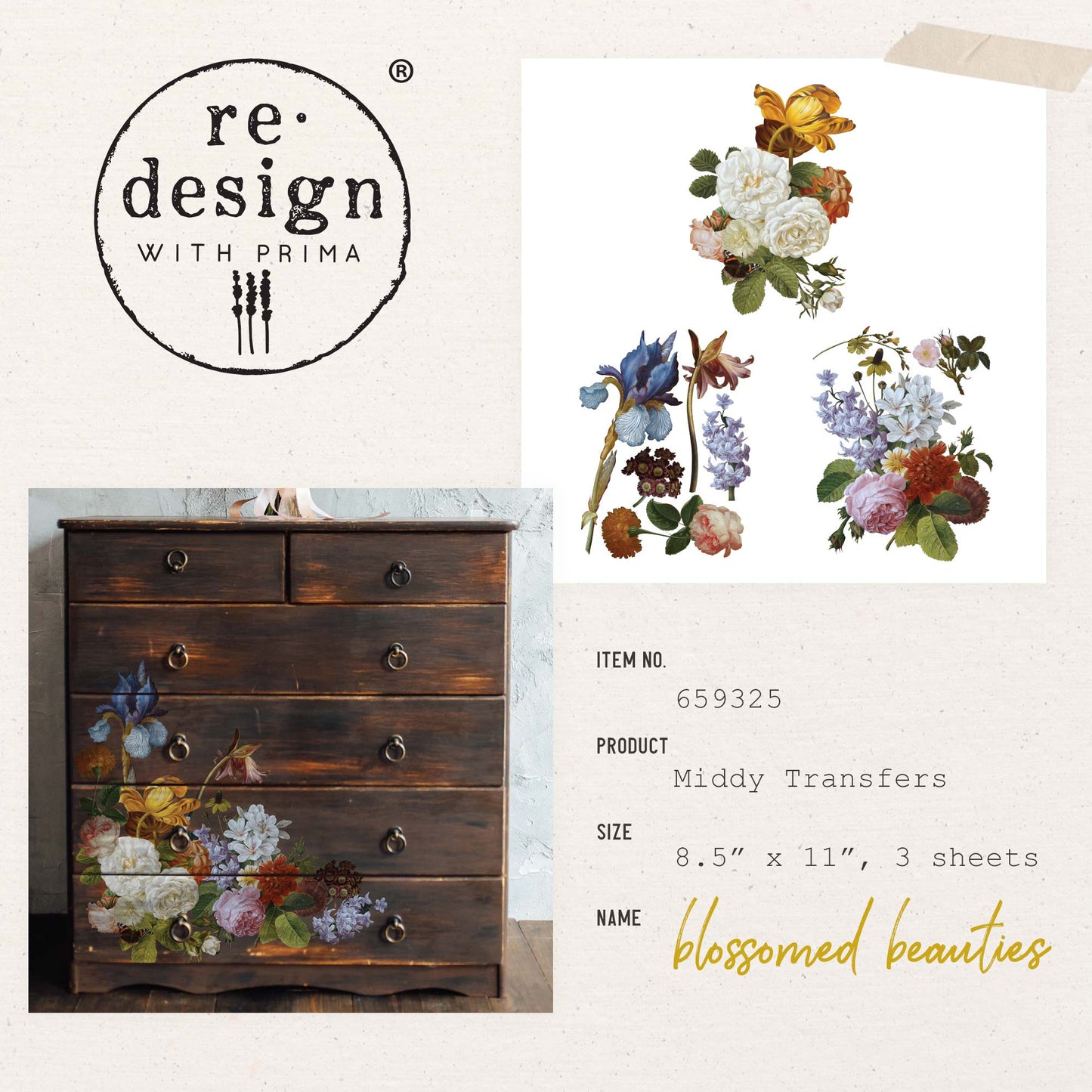 Transferfolien | Redesign Transfer - Blossomed Beauties