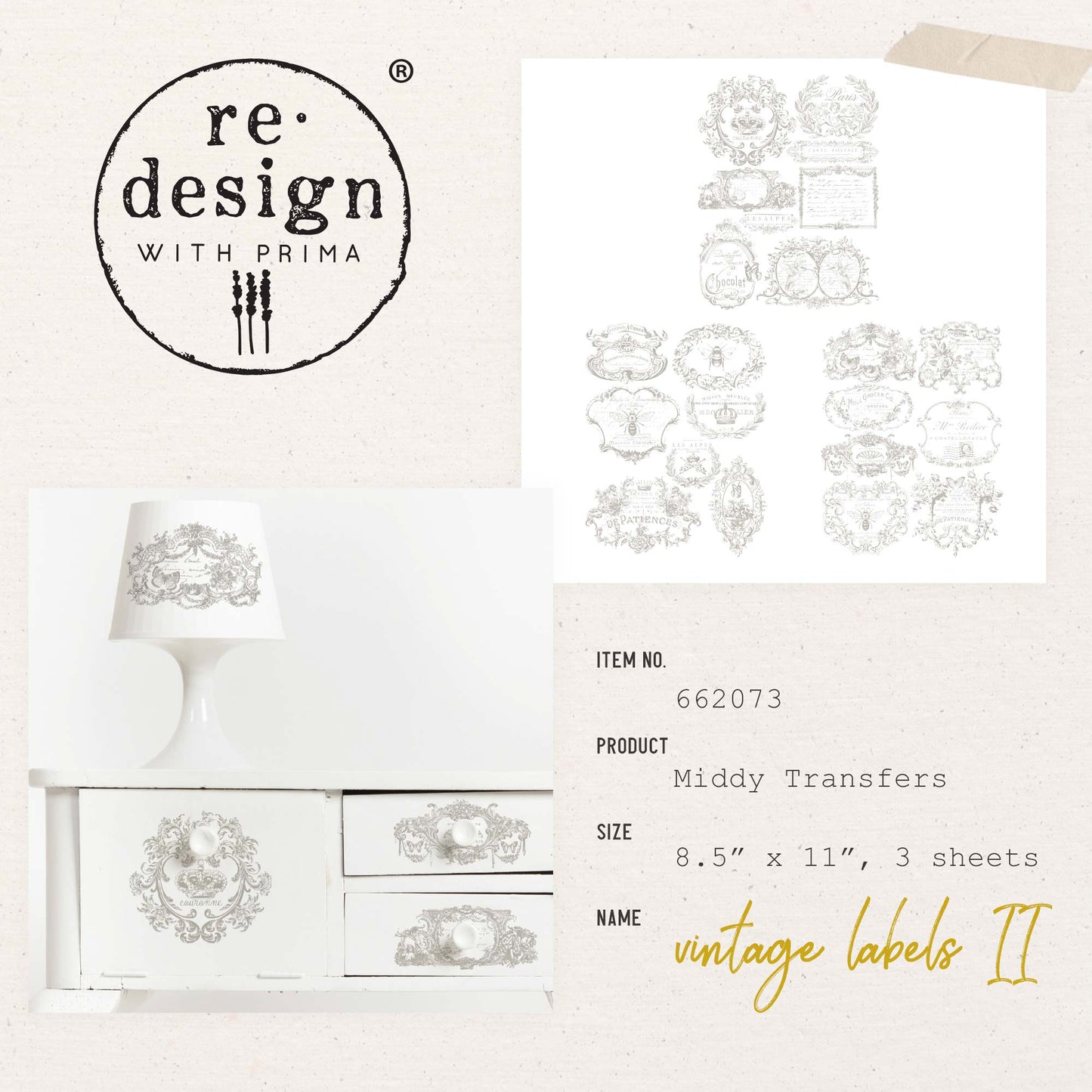 Transferfolien | Redesign Transfer - Vintage Labels II