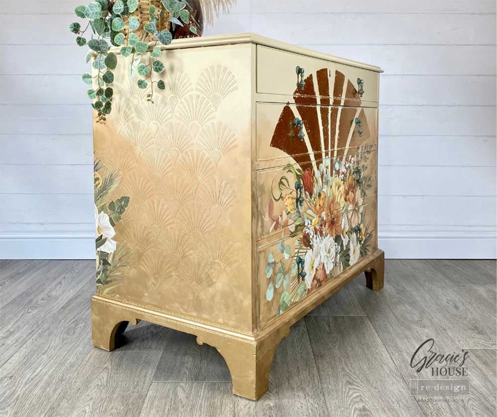 XXL-Schablonen | Redesign Stencil - Kacha - Deco Peacock