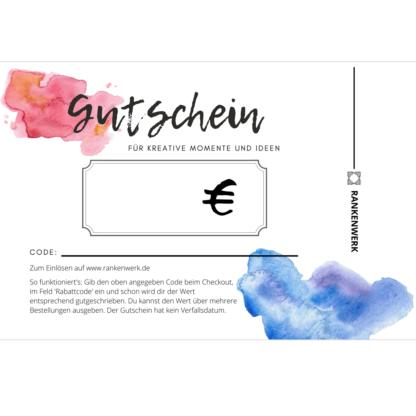 RANKENWERK | Geschenkgutschein